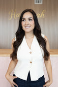 Load image into Gallery viewer, Samira White Vest