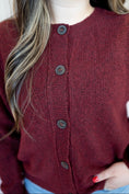 Load image into Gallery viewer, Sherlyn Wine Cardigan