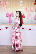 Load image into Gallery viewer, Dinora Ginham Maxi Dress