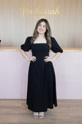 Load image into Gallery viewer, Elbony Black Petal Dress