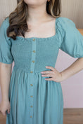 Load image into Gallery viewer, Chloe Teal Dress