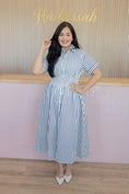 Load image into Gallery viewer, Yosmeri Navy Blue Dress