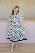 Load image into Gallery viewer, DOTTY DARLING BLACK DRESS