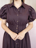 Load image into Gallery viewer, EMMELINE CHOCOLATE MIDI DRESS