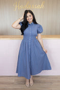 Load image into Gallery viewer, EMMELINE BLUE MIDI DRESS