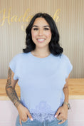Load image into Gallery viewer, PENELOPE BLUE LACE TOP