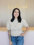Load image into Gallery viewer, Josie brown polk dot sweater top