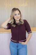 Load image into Gallery viewer, ANDY WINE CARDIGAN