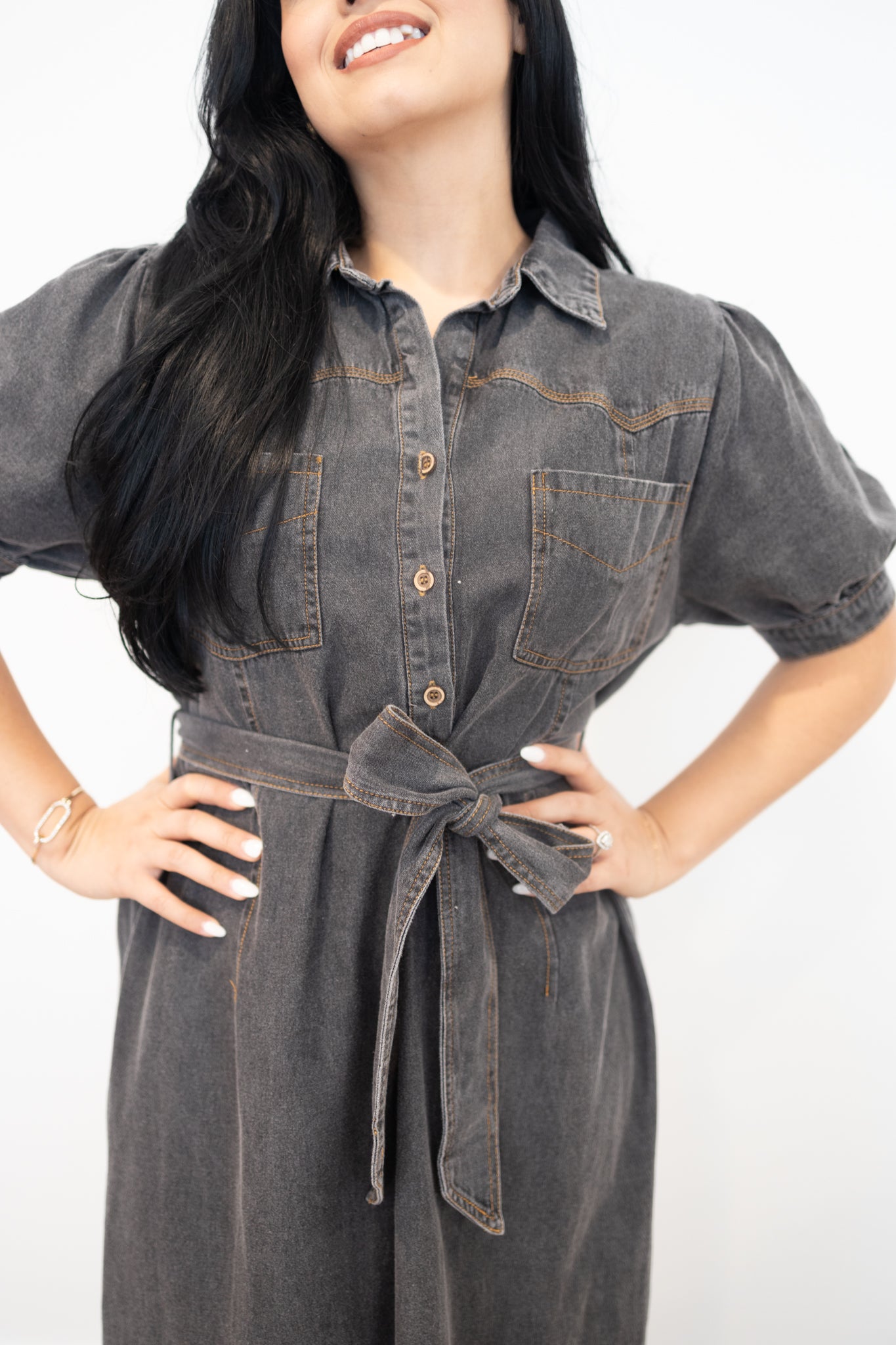 Black Denim Dress