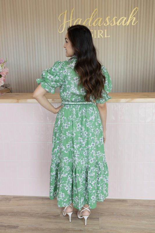Janeth Green Dress