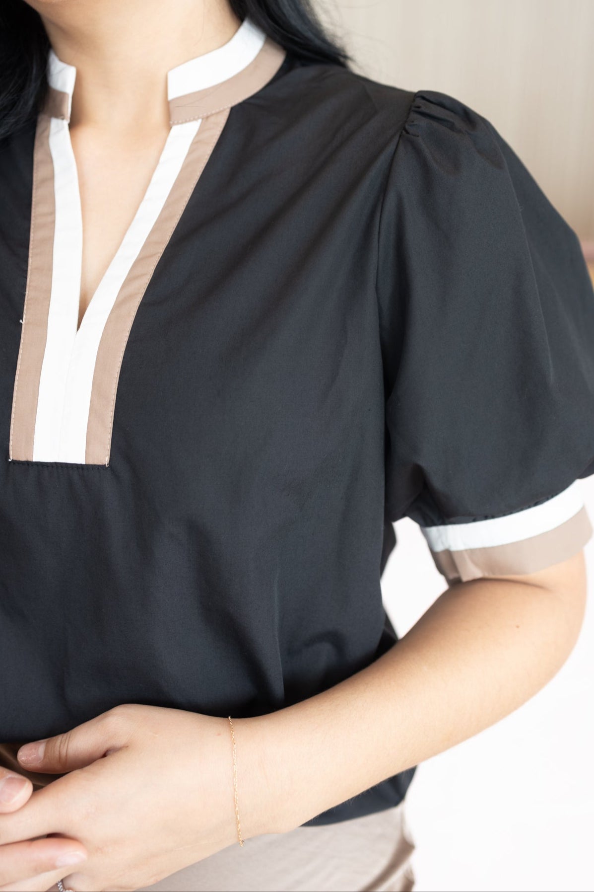 Madelyn Black Blouse