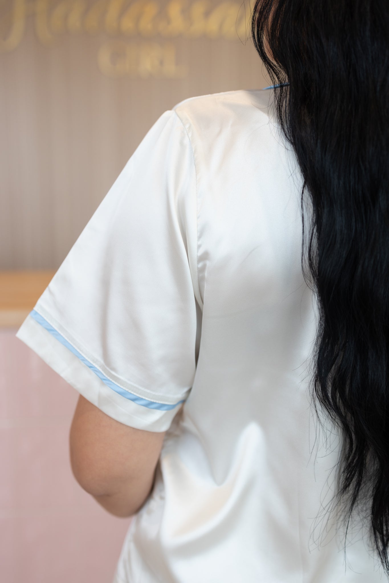 Alexa Blue Bow Pjs