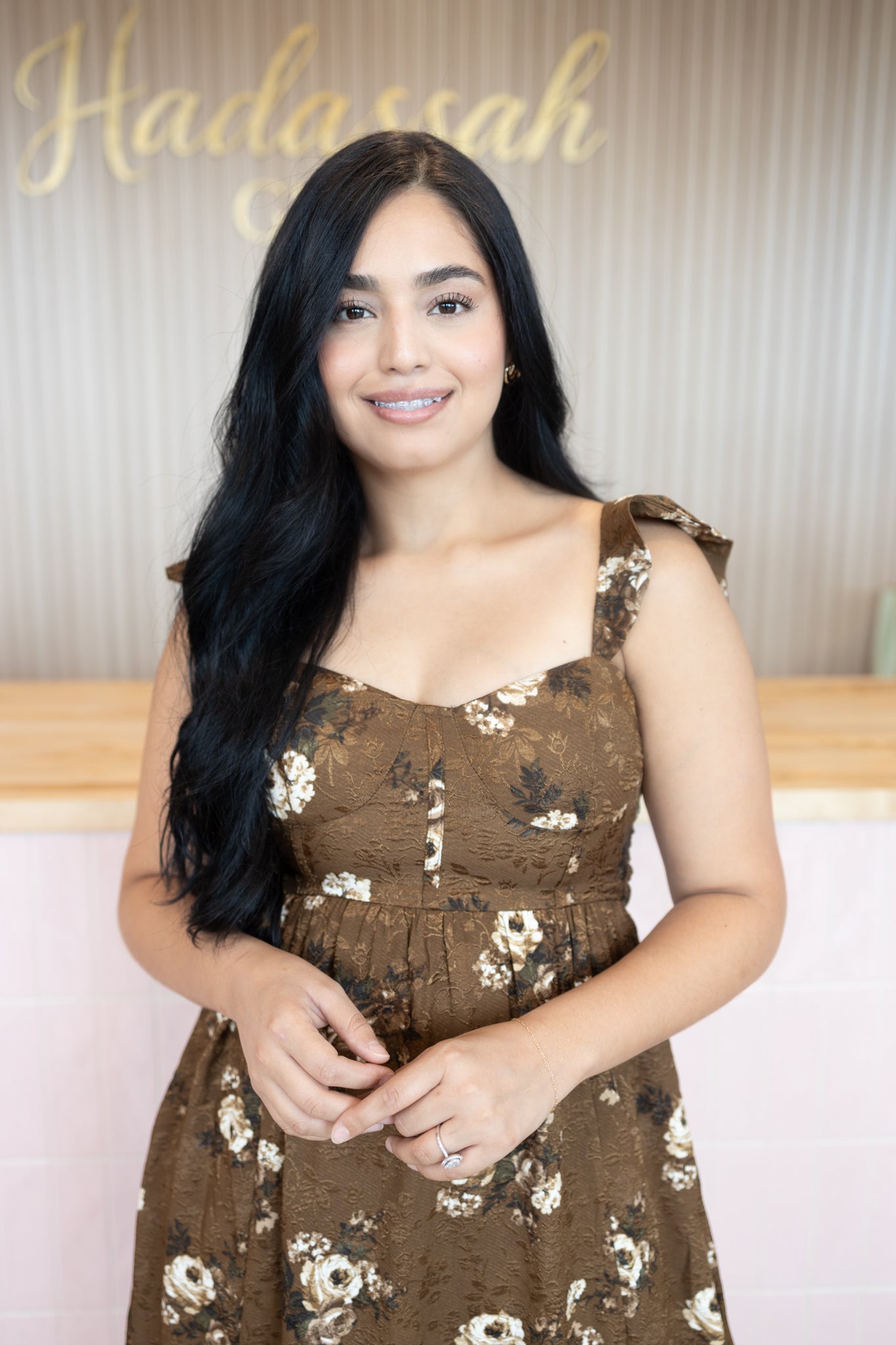 Denisse Brown Dress