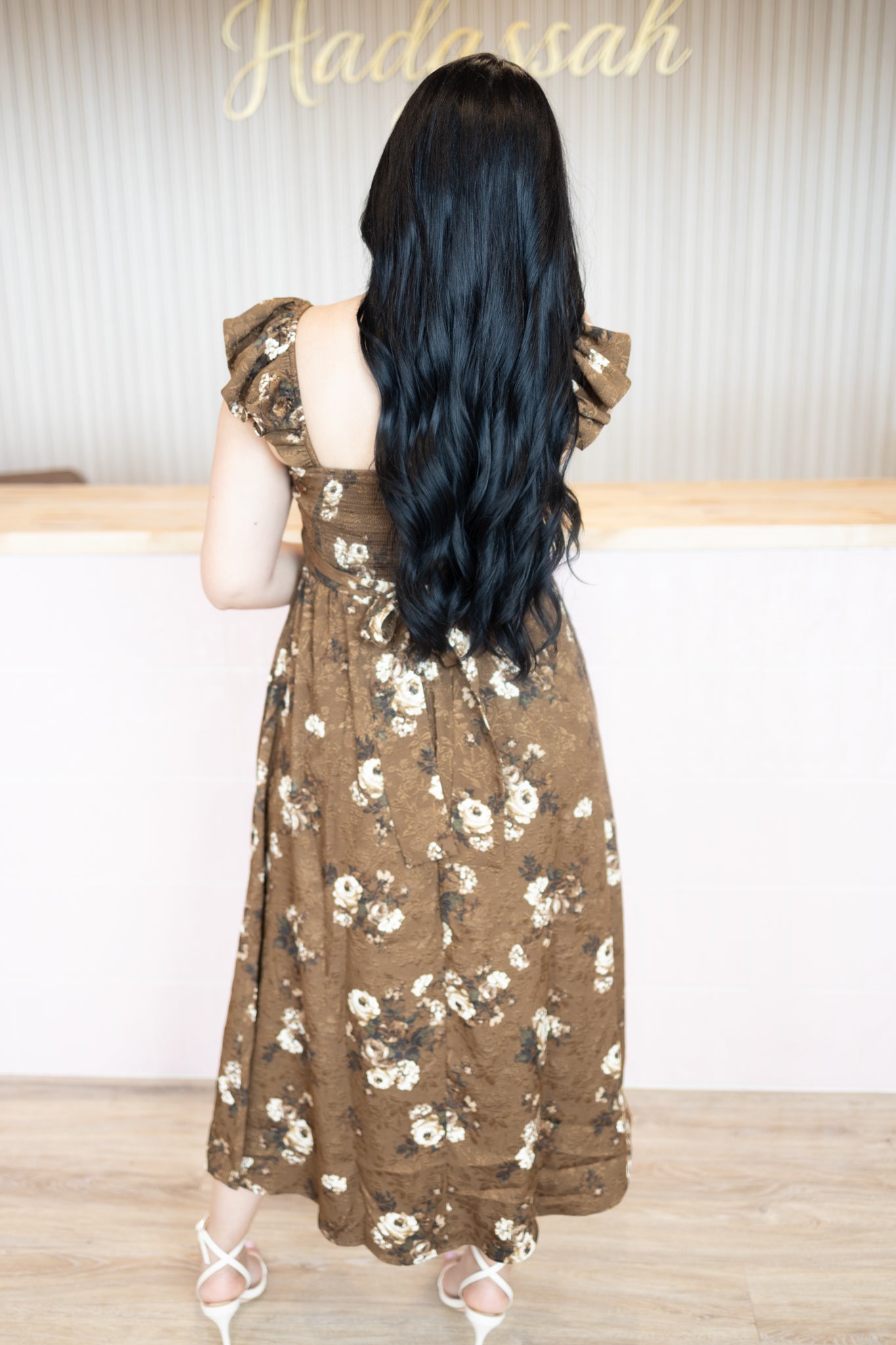 Denisse Brown Dress