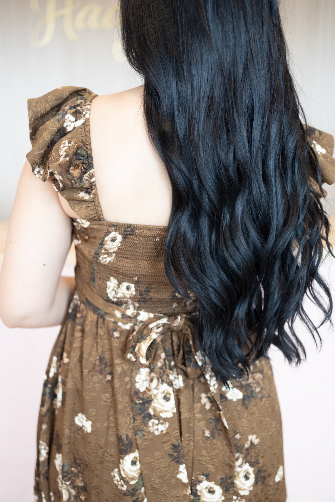 Denisse Brown Dress