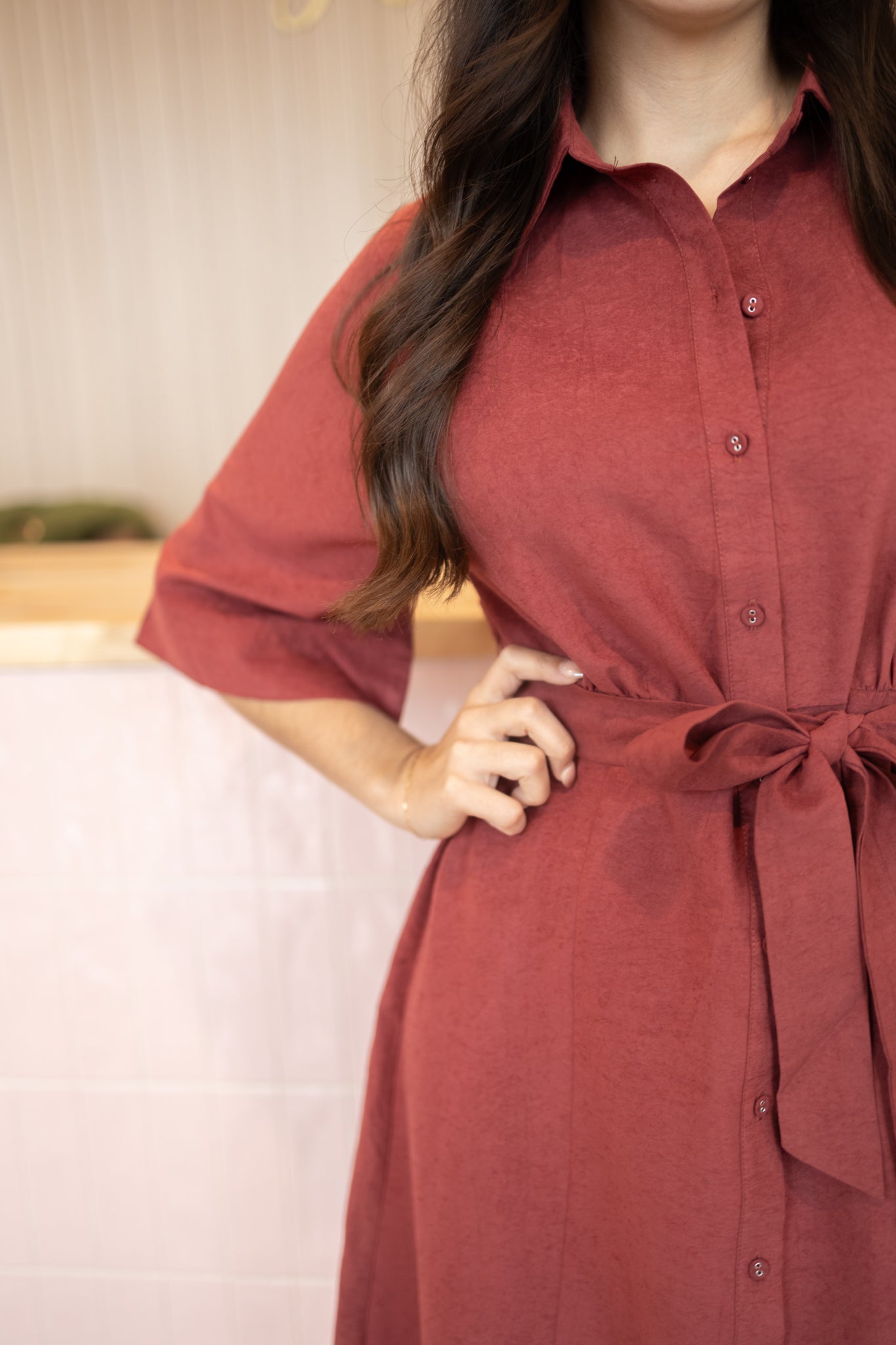 Alea Wine Dress