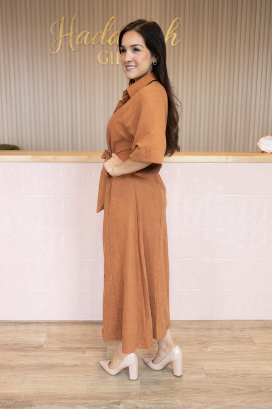 Alea Camel Dress