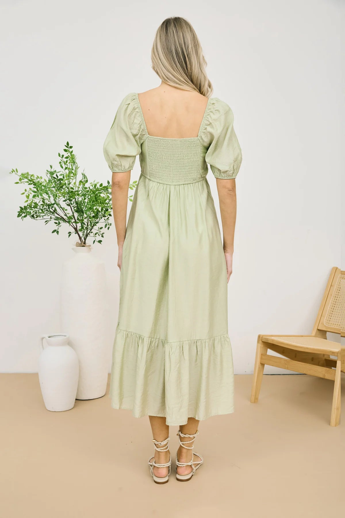 Norah Kiwi Midi Dress