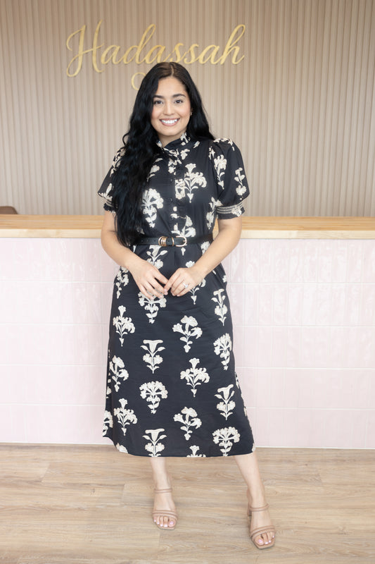 Mariana Black Midi Dress