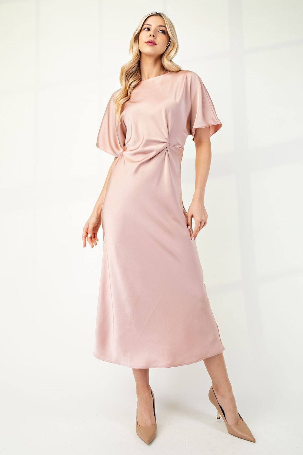 Lily Blush Midi Dress