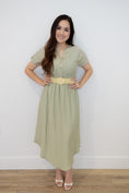 Load image into Gallery viewer, Samantha Olive Midi Dress