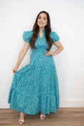Load image into Gallery viewer, Danna Blue Floral Maxi Dress