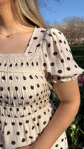 Load image into Gallery viewer, dotty delight brown dress