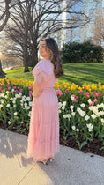 Load image into Gallery viewer, Carline Pink midi Dress