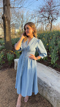 Load image into Gallery viewer, Berry Lt.Denim midi dress