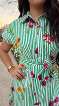 Load image into Gallery viewer, Spring Bloom Green Dress