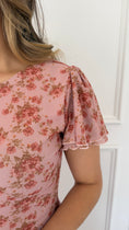 Load image into Gallery viewer, Briella floral pink midi dress
