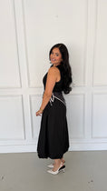 Load image into Gallery viewer, SOLANNE BLACK MIDI DRESS