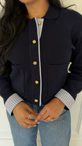 Load image into Gallery viewer, ELARA NAVY CARDIGAN