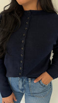 Load image into Gallery viewer, JULIETTE NAVY CARDIGAN