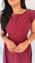 Load image into Gallery viewer, PRE-ORDEN TIMELESS WINE DRESS