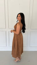 Load image into Gallery viewer, TIMELESS SUEDE BROWN DRESS