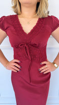 Load image into Gallery viewer, CAROLINE WINE DRESS