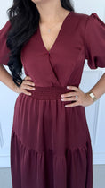 Load image into Gallery viewer, ASPEN WINE DRESS