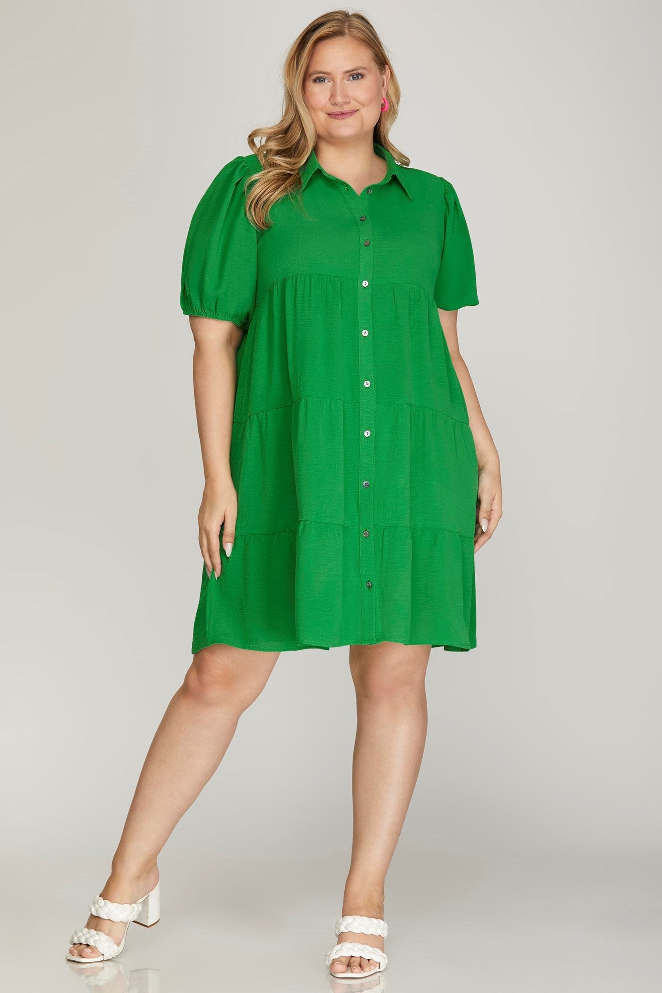 Gia Green Midi Dress