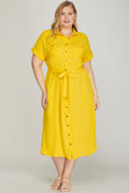 Load image into Gallery viewer, Lemon Midi Dress