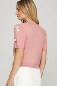 Load image into Gallery viewer, Bow Pink Cardigan