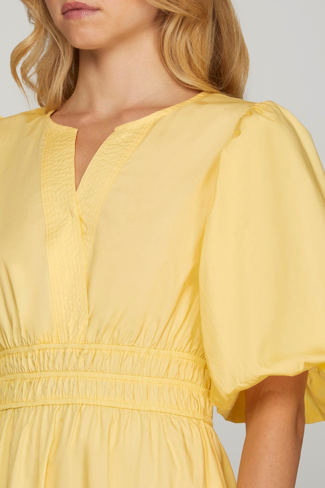 Mellanie Yellow Midi Dress