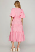 Load image into Gallery viewer, Mellanie Pink Midi Dress