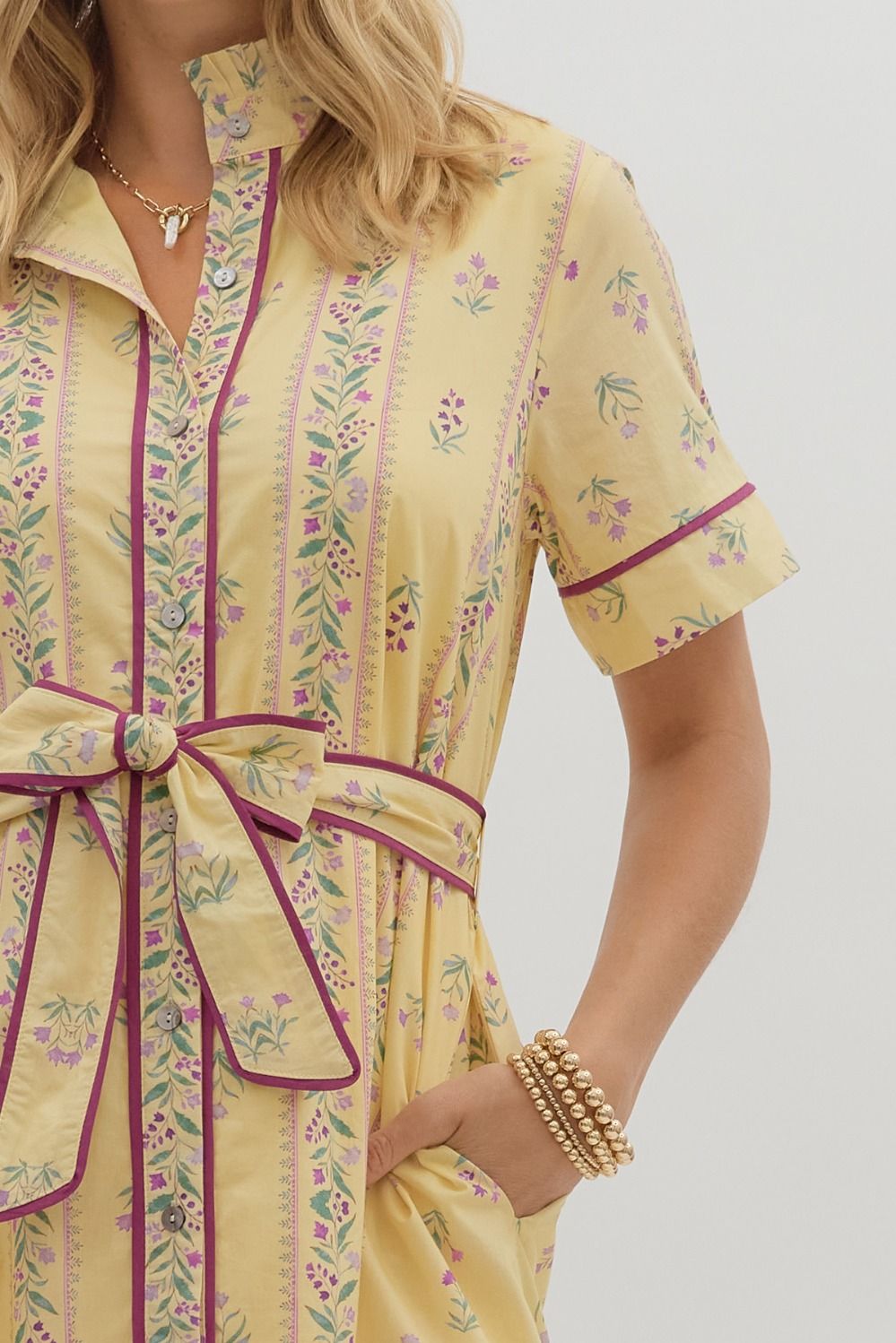 Gleny Ecru Midi Dress