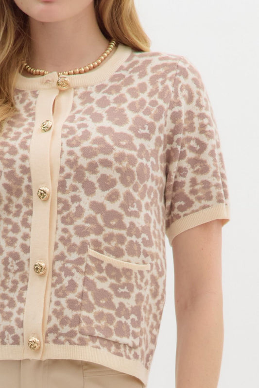Susan Leopard Cardigan