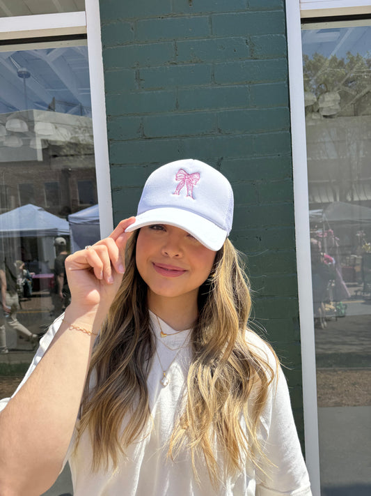 Pink Bow Hat