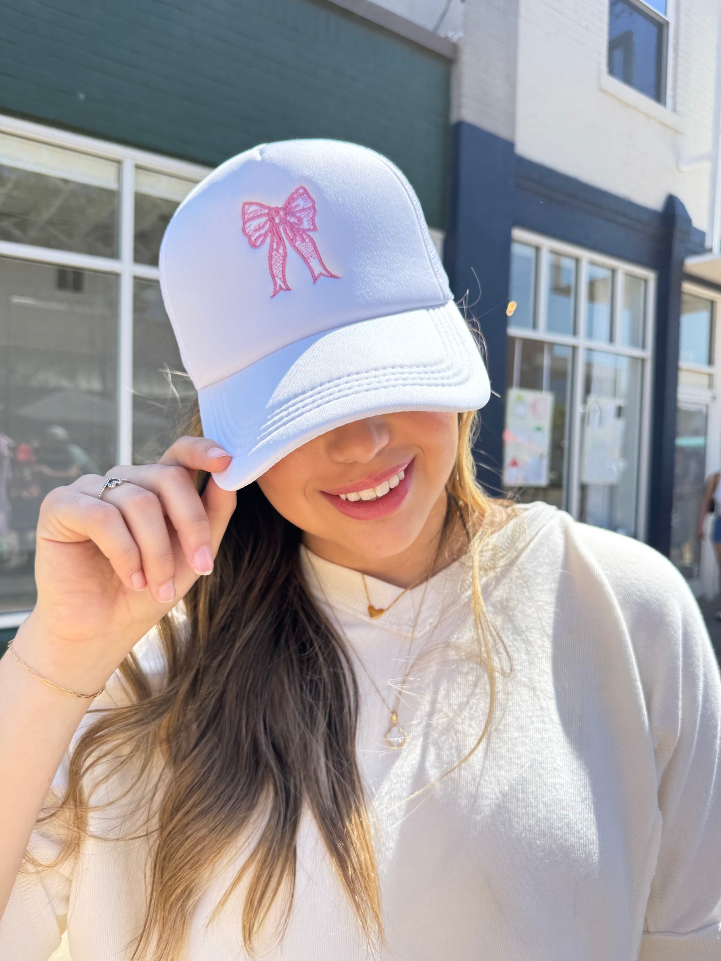 Pink Bow Hat