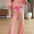 Load image into Gallery viewer, Eliana pink stripe set
