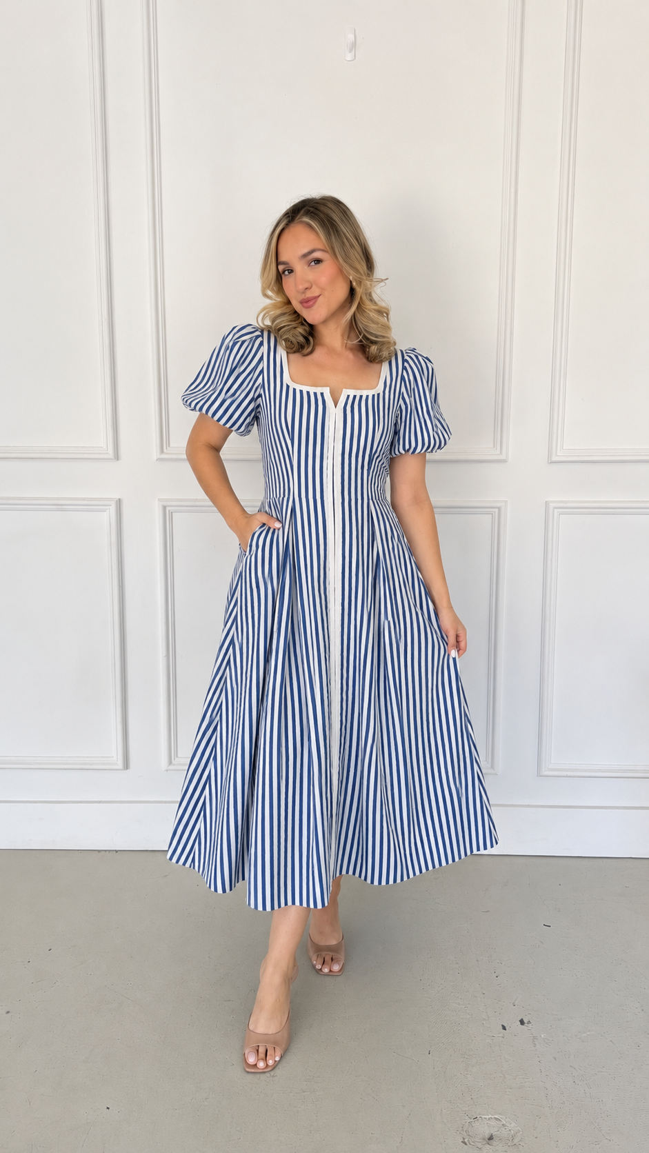 Suzie blue midi dress