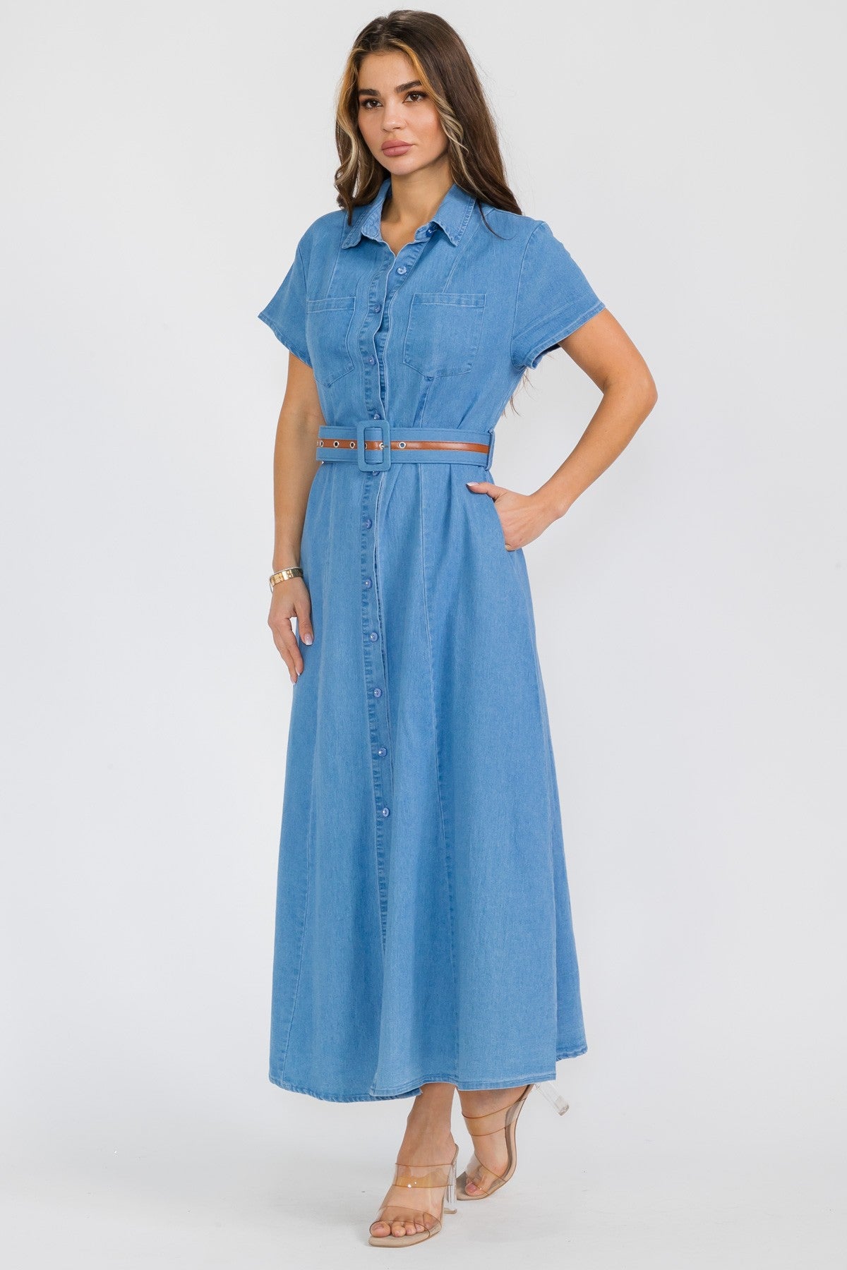 Marisol Denim Maxi Dress